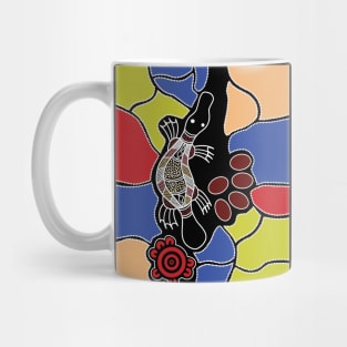 Aboriginal Art - Platypus Dreaming Small Mug